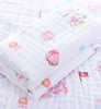 100% Muslin Cotton Flat Ironed Swaddles-4 layered (110*110cms)