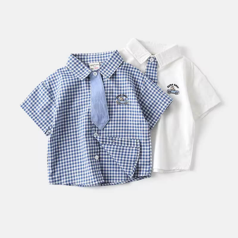 Cotton Shirts With Tie