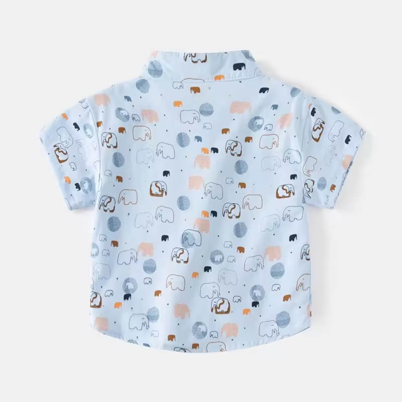 Elephant Printed Soft Cotton Casual Shirts