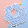 Muslin Cotton Flower Bibs( Solid Colours)