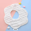 Muslin Cotton Flower Bibs( Solid Colours)