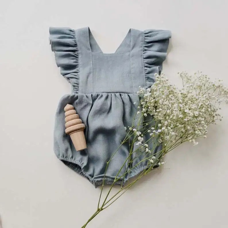 Baby Linen Romper