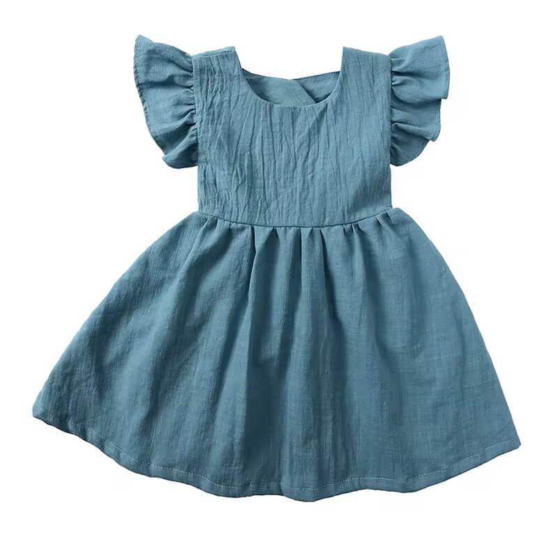 Linen Summer Girl Frocks