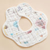 Muslin Cotton Flower Drool Bibs