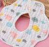 Muslin Cotton Flower Drool Bibs