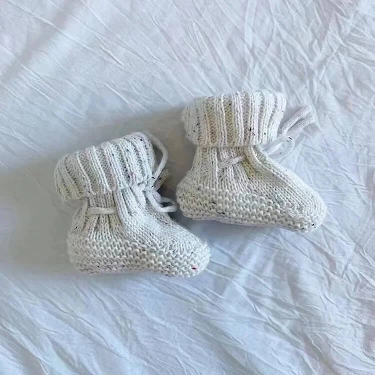 Newborn Cotton Knitted Booties