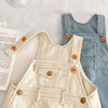 Jeans Dungaree Romper with Bonnet Cap