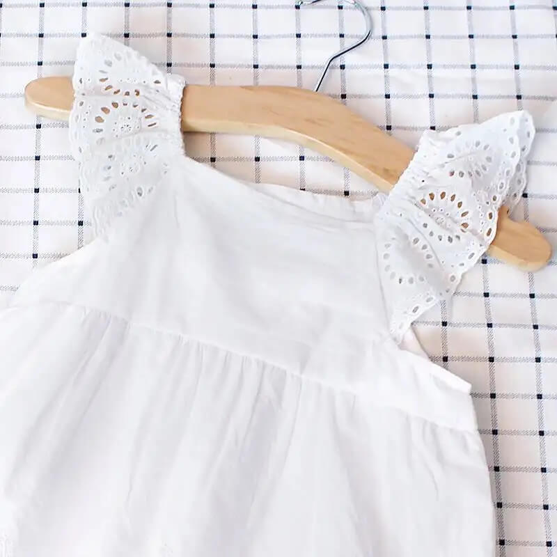 White Sleeveless Romper