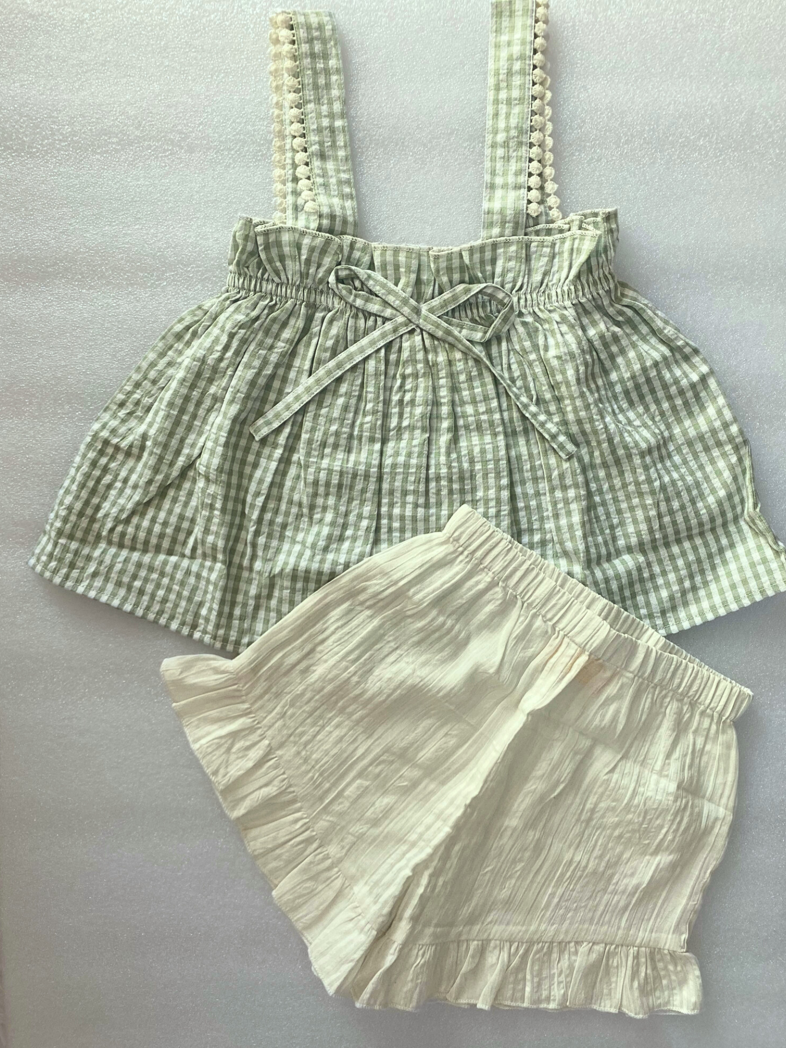 Cotton Tank Top & Shorts Set