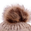 Cotton Knitted Mohair Single Pom Beanies/Caps