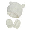 Baby Cable Knit Caps & Mittens Set