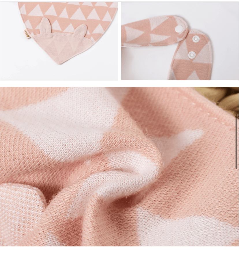 Cotton 3D Rabbit Ear Bibs