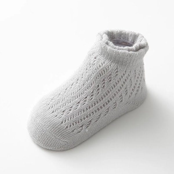 Unisex Cotton Netted  Sock(White, Blue, Pink, Grey)