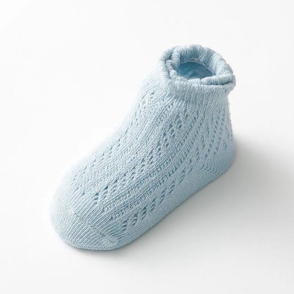 Unisex Cotton Netted  Sock(White, Blue, Pink, Grey)