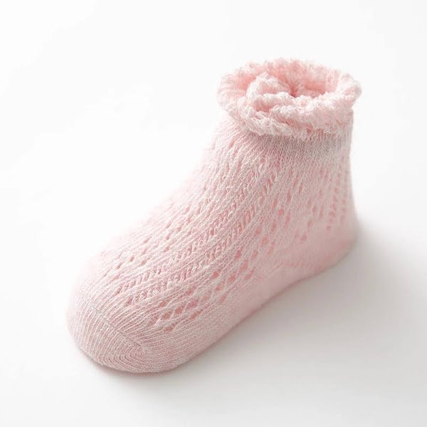 Unisex Cotton Netted  Sock(White, Blue, Pink, Grey)