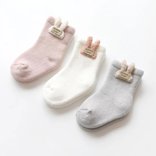 Cotton Happy Baby & Angel Wing Socks