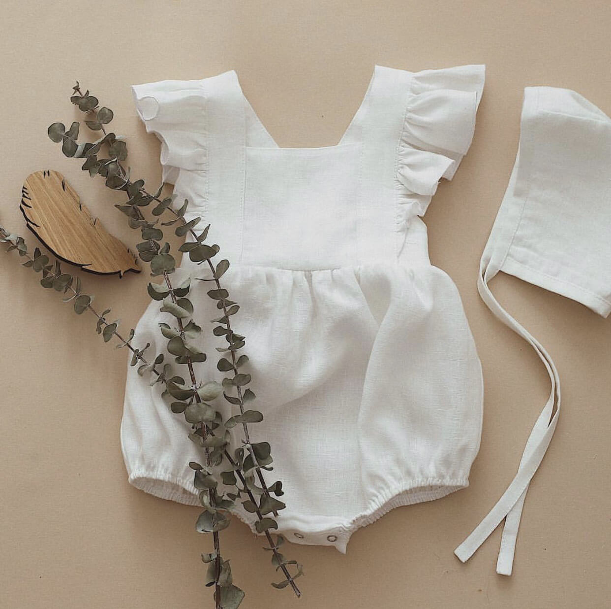 BAby Girl Linen ROmper