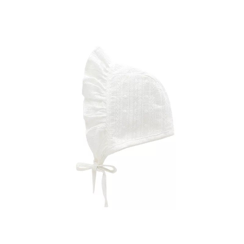 White Bonnet Cap