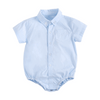 Baby Boy Shirt Romper in Solid Colours